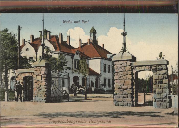 Koenigsbrueck Truppenübungsplatz Haupteingang zum Neu