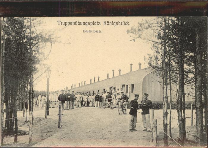 Koenigsbrueck Truppenübungsplatz Neues Lager Mannscha