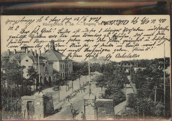 Koenigsbrueck Truppenübungsplatz Neues Lager Hauptein