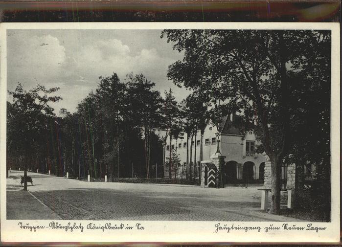 Koenigsbrueck Truppenübungsplatz Haupteingang zum Neu