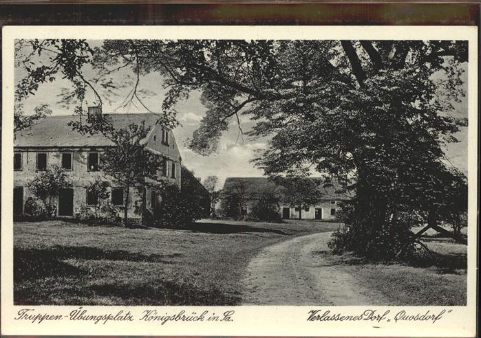 Koenigsbrueck Truppenübungsplatz Verlassenes Dorf Quo