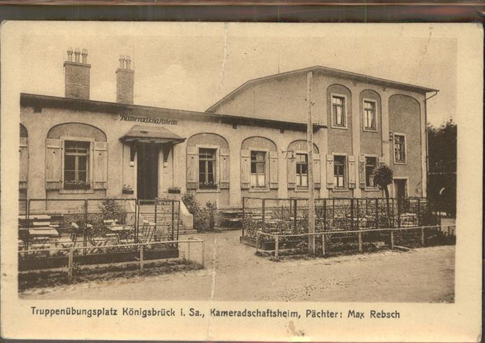 Koenigsbrueck Truppenübungsplatz Kameradschaftsheim