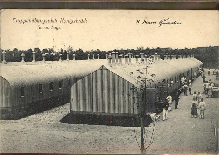Koenigsbrueck Truppenübungsplatz Neues Lager Baracken