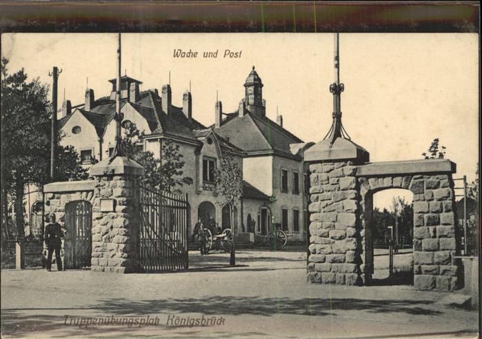 Koenigsbrueck Truppenübungsplatz Haupteingang zum Neu