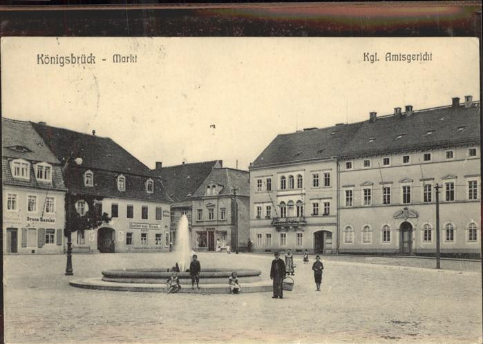 Koenigsbrueck Markt Kgl. Amtsgericht Brunnen
