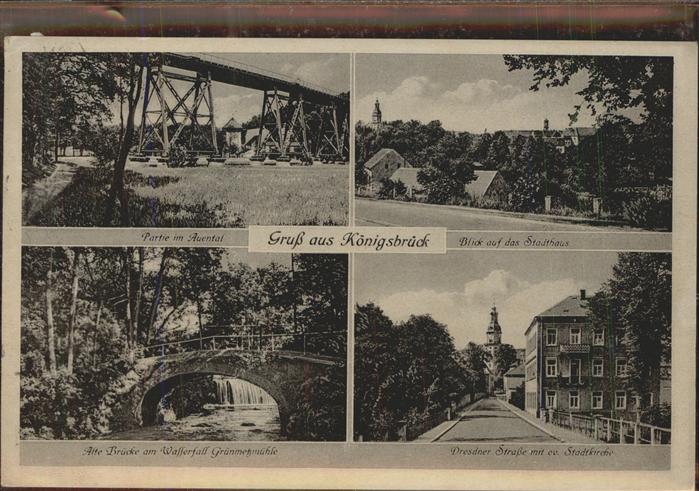 Koenigsbrueck Partie im Auental Stadthaus Dresdner St