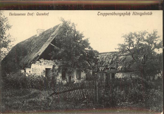 Koenigsbrueck Truppenübungsplatz Verlassenes Dorf Quo
