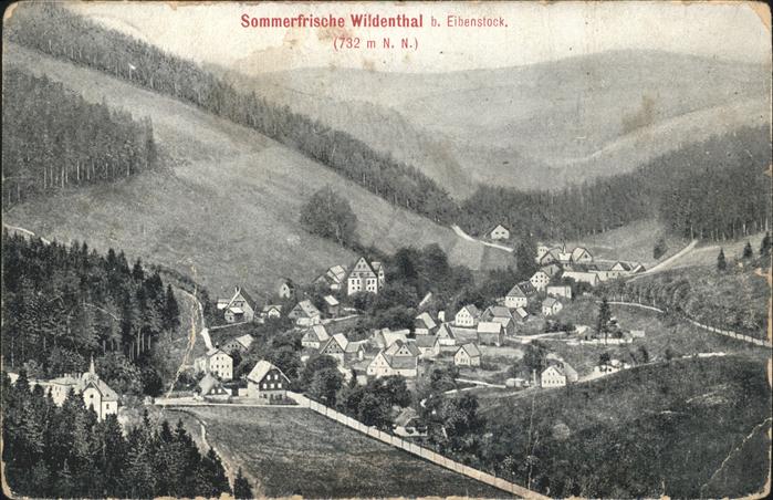 Wildenthal Eibenstock Panoramablick auf Wildenthal