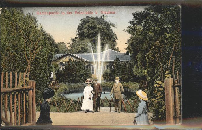 Siegmar-Schoenau Gartenpartie in der Pelzmühle Künstlerk