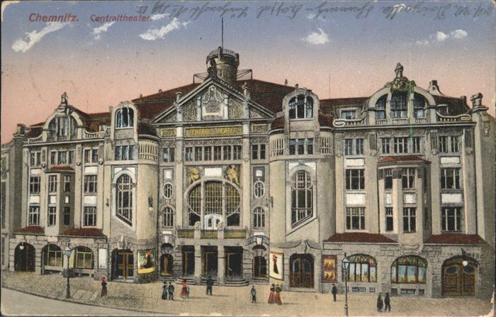 CHEMNITZ Sachsen Centraltheater Kuenstlerkarte