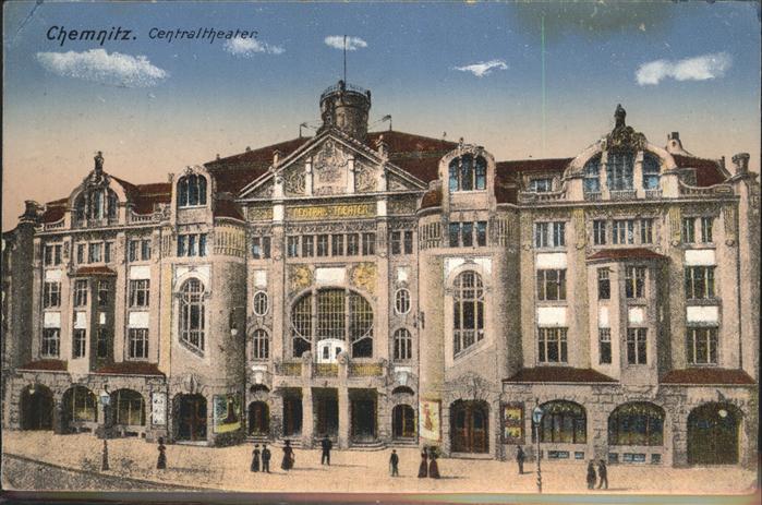 CHEMNITZ Sachsen Centraltheater Kuenstlerkarte