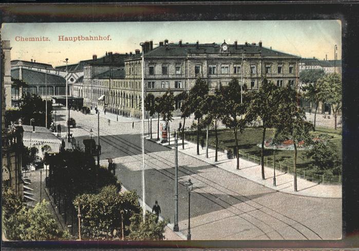CHEMNITZ Sachsen Hauptbahnhof Kuenstlerkarte
