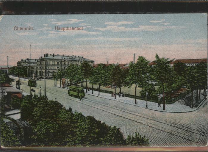 CHEMNITZ Sachsen Hauptbahnhof Kuenstlerkarte