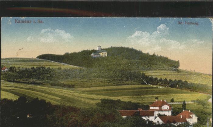 Kamenz Sachsen Blick auf den Hutberg Künstlerkarte