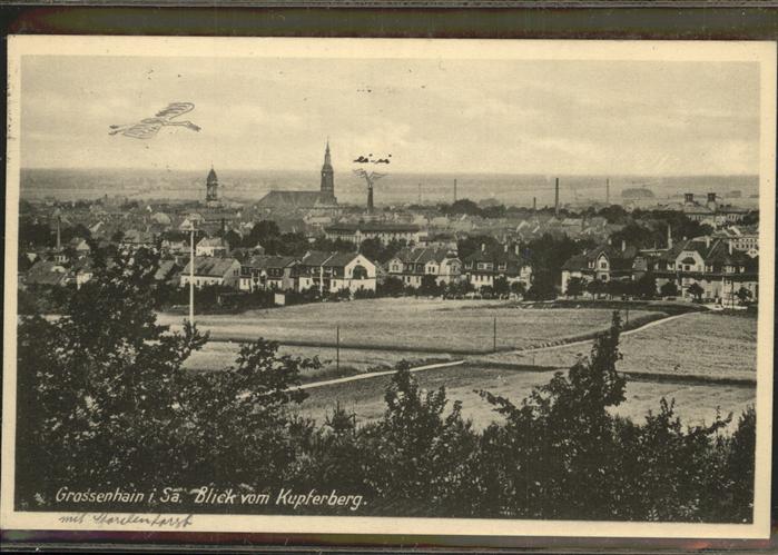 Grossenhain Sachsen Blick vom Kupferberg