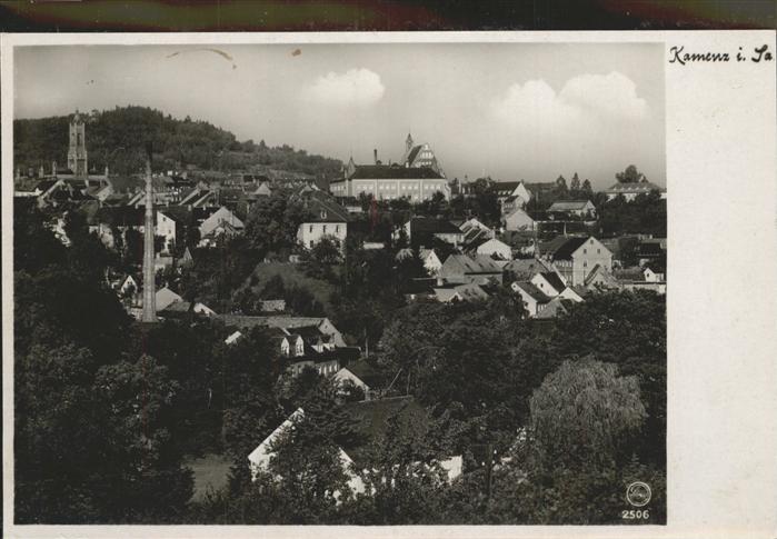 Kamenz Sachsen Berghotel Hutberg mit Ortsansicht