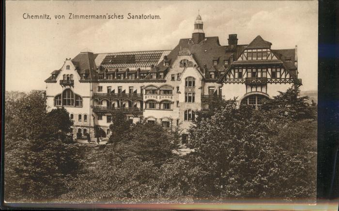 CHEMNITZ Sachsen Von Zimmermann'sches Sanatorium