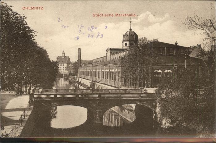 CHEMNITZ Sachsen Staedtische Markthalle