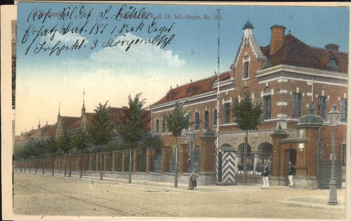 Chemnitz Kaserne des K.S. 15. Inf._Regiments No.