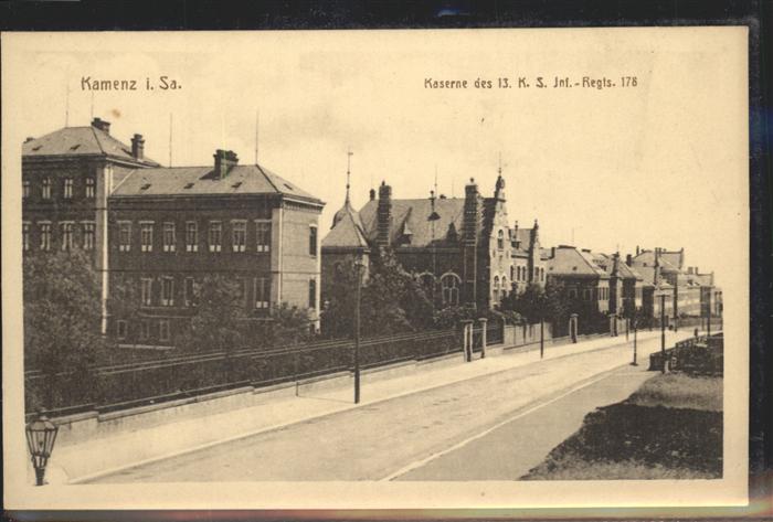 Kamenz Sachsen Kaserne des 13. K.S. Inf._Regiments 178