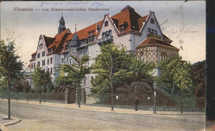 Chemnitz Von Zimmermann'sches Sanatorium Künstle