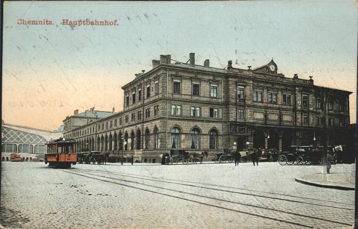 CHEMNITZ Sachsen Hauptbahnhof Kuenstlerkarte