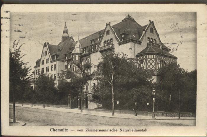 CHEMNITZ Sachsen Von Zimmermann'sche Naturheilanstalt