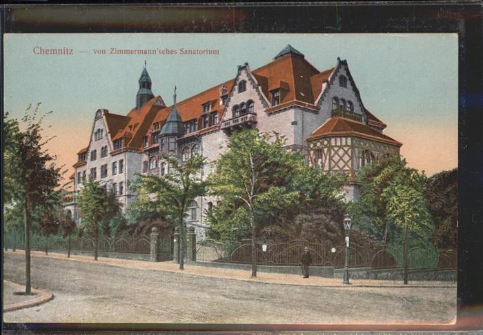 Chemnitz von Zimmermann'sches Sanatorium Künstle