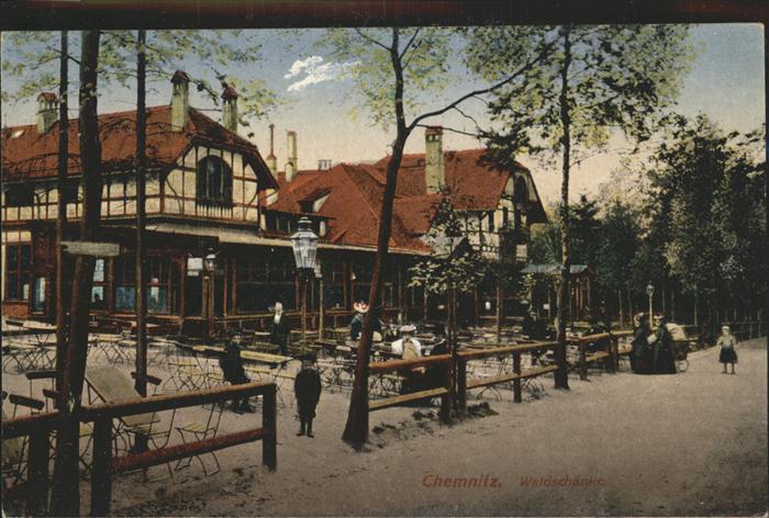 CHEMNITZ Sachsen Waldschaenke Kuenstlerkarte