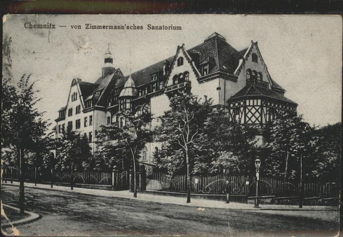 CHEMNITZ Sachsen von Zimmermann'sches Sanatorium