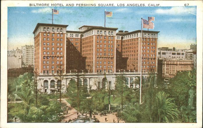 Los Angeles California Biltmore Hotel Pershing Square