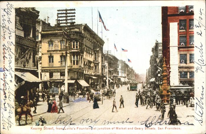 San Francisco California Kearny Street