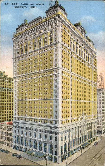 Detroit Michigan Book Cadillac Hotel