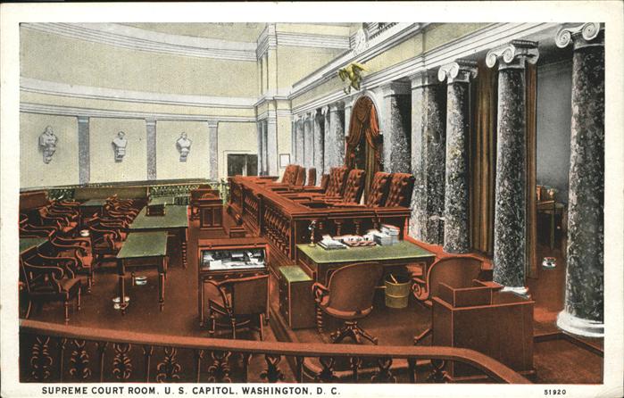 Washington DC U.S. Capitol Supreme Court Room