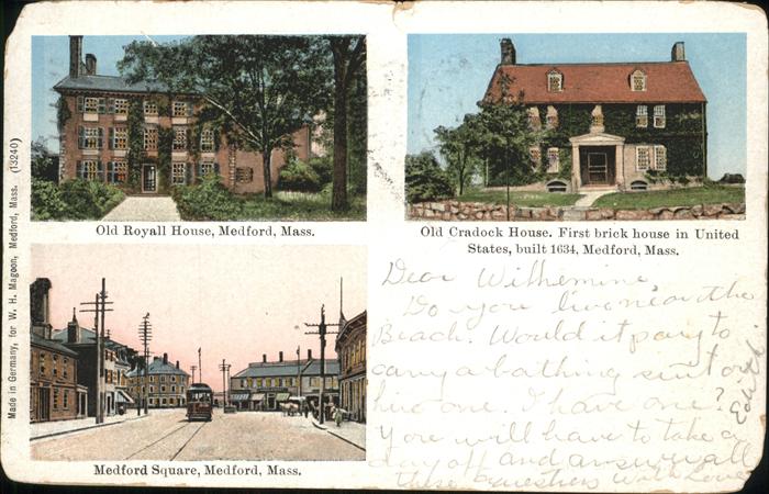 Medford Massachusetts Old Royall House Old Cradock House Medford Square