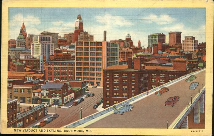 Baltimore Maryland New Viadukt Skyline