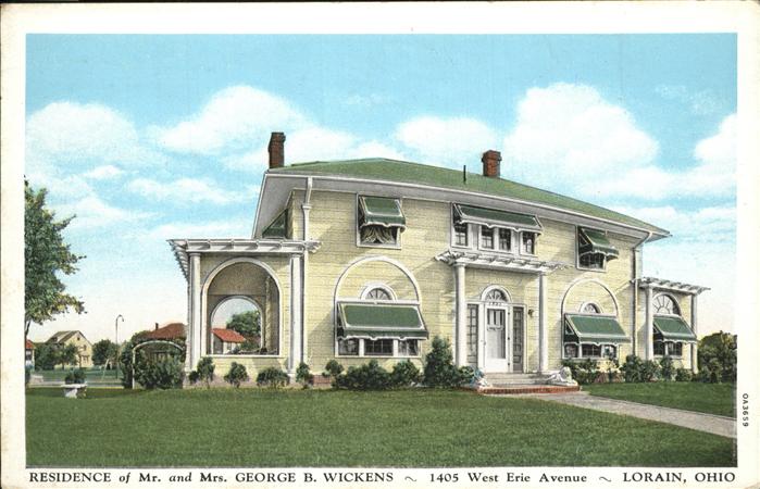Lorain Residence of Mr. and Mrs. George B. Wickens