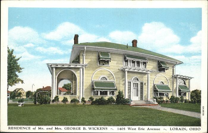 Lorain Residence of Mr. and Mrs. George B. Wickens