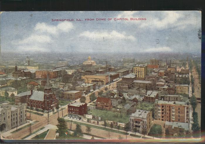 Springfield Illinois From Dome of Capitol Building