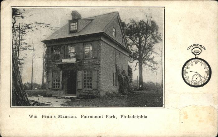 Philadelphia Pennsylvania Fairmount Park Penn's Mansion