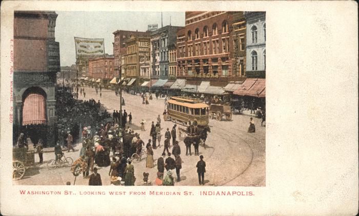 Indianapolis Washington St. Strassenbahn