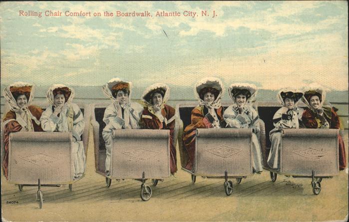 Atlantic City New Jersey Rolling Chair Comfort Boardwalk