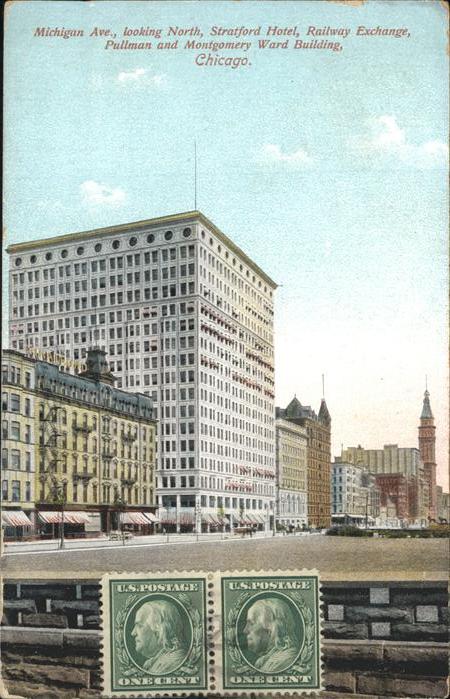 Chicago Illinois Michigan Ave. Statford Hotel