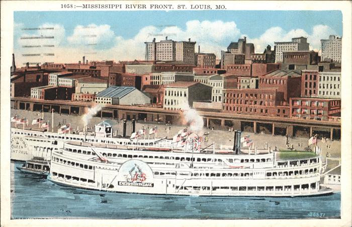 Saint Louis Missouri Mississippi River Front