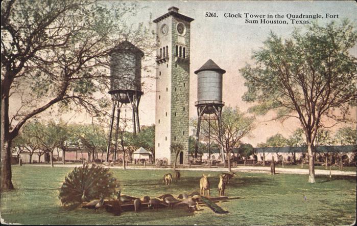 Houston Texas USA Clock Tower Quadrangle