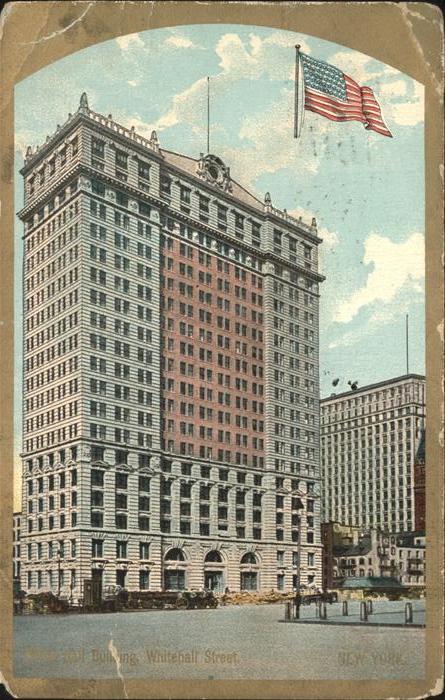 New York City Whitehall Street White Hall Building