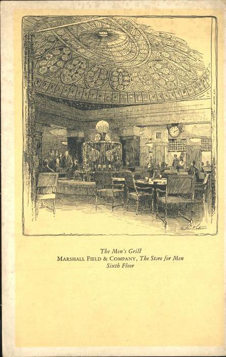 Chicago Illinois The Men's Grill Marshall Field & Company