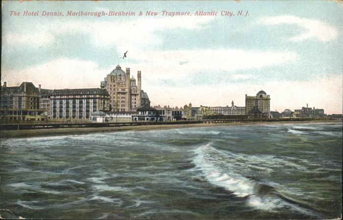 Atlantic City New Jersey The Hotel Dennis Marlborough Blenheim & New Traymore
