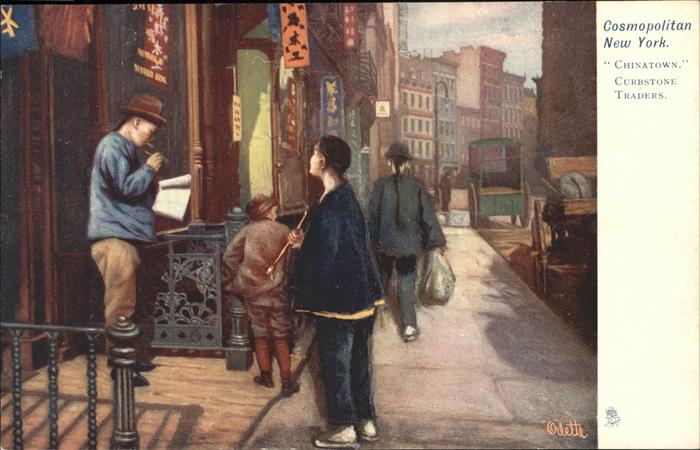 New York City Cosmopolitan NY Chinatown Curbstone Traders
