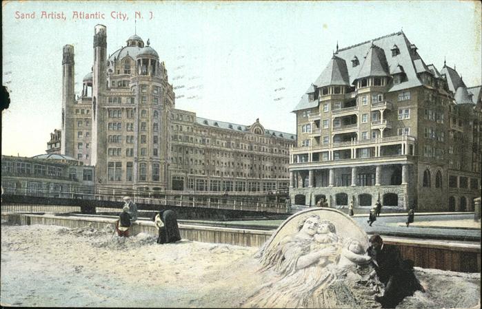Atlantic City New Jersey Sand Artist